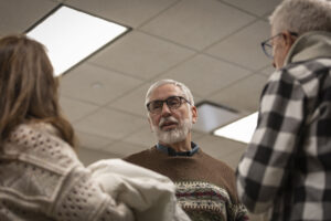 Tom O'Donnell at the Fairfield Public Library.